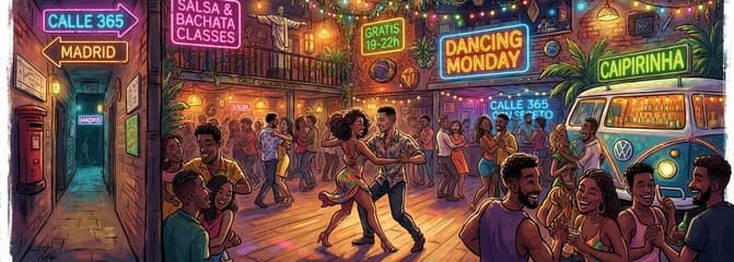 Noche de Ritmo y Baile: Clase Gratuita de Salsa y Bachata en Dancing Monday