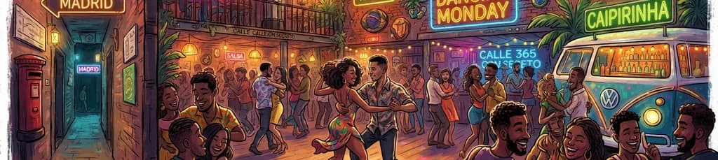 Noche de Ritmo y Baile: Clase Gratuita de Salsa y Bachata en Dancing Monday