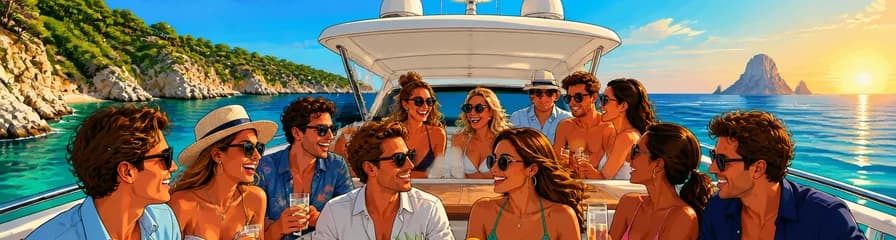 Vive la magia de Ibiza en un yate privado para doce personas