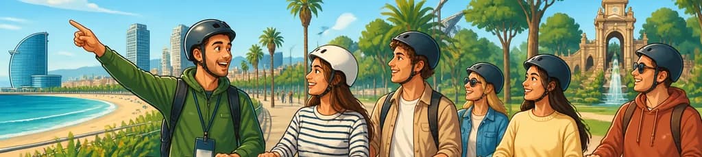 Recorrido en patinete eléctrico por el paseo marítimo y los parques de Barcelona