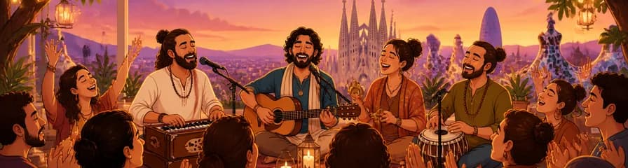 Una velada de Kirtan en la ciudad de Barcelona