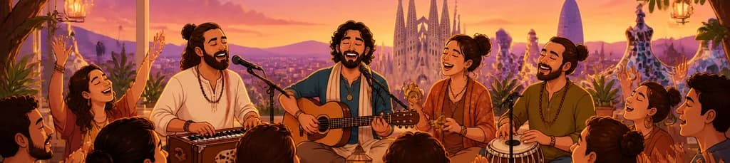 Una velada de Kirtan en la ciudad de Barcelona