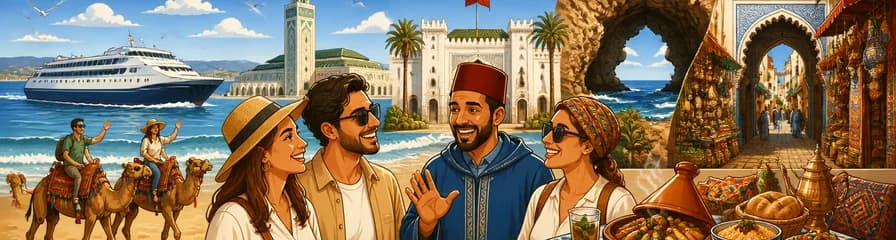 Excursión privada auténtica a Tánger con salida desde Málaga, incluyendo paseo en camello y almuerzo