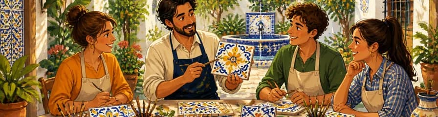 Experimenta la Pintura de Azulejos Tradicionales Valencianos con un Artista Local