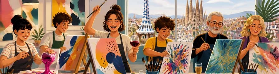 Experimenta la creatividad en un taller de arte abstracto en Barcelona
