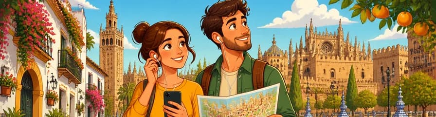 Recorrido a pie audioguiado por Sevilla: 3 horas y 20 minutos con 28 comentarios