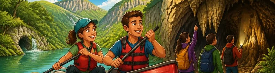 Experiencia de Piragüismo, Cueva y Exploración en Collados del Asón