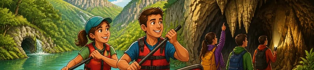 Experiencia de Piragüismo, Cueva y Exploración en Collados del Asón