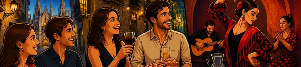 Experiencia culinaria y artística: Tour de tapas y flamenco en Barcelona para grupos reducidos