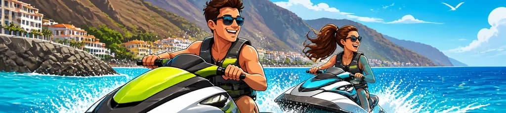 Aventura en moto acuática en la Bahía de Radazul