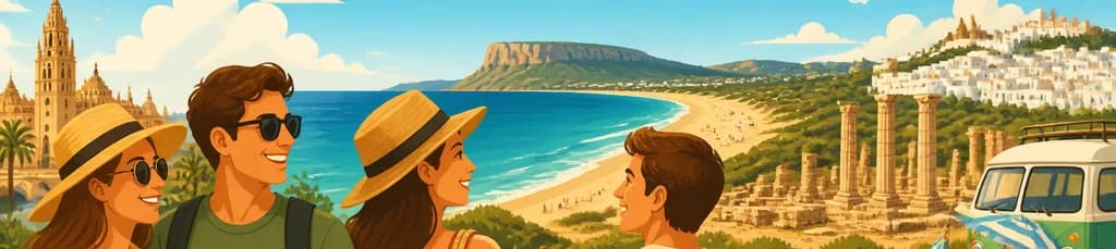Recorrido de un día por las playas más destacadas de España con salida desde Sevilla