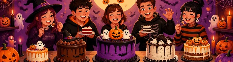Celebra Halloween con Tartas de Distintos Tamaños