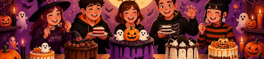 Celebra Halloween con Tartas de Distintos Tamaños