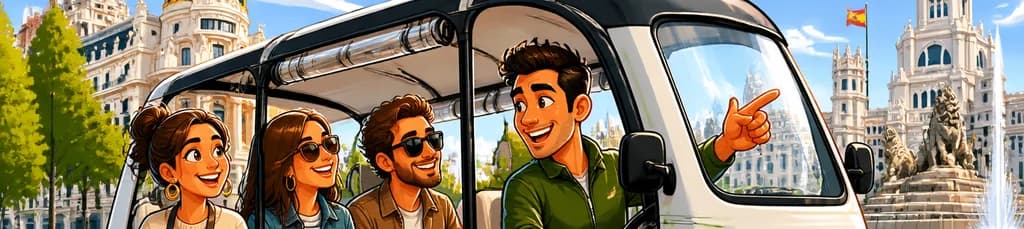 Descubre Madrid en dos horas: Un tour exclusivo y divertido en tuk-tuk eléctrico