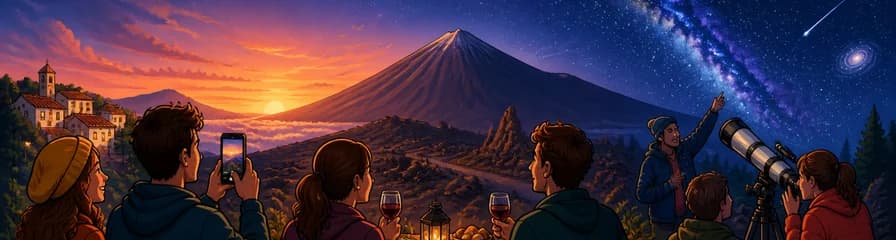 Experiencia Nocturna en el Teide: Cena y Observación Astronómica