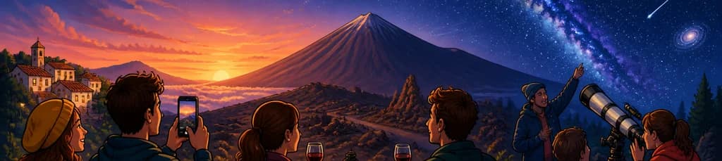 Experiencia Nocturna en el Teide: Cena y Observación Astronómica