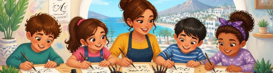 Sumérgete en el Arte de la Caligrafía: Un Taller Divertido para Niños en Marbella