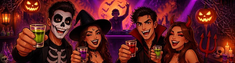 Fiesta de Halloween en Commo – Espit Chupitos Madrid Sol 🎃
