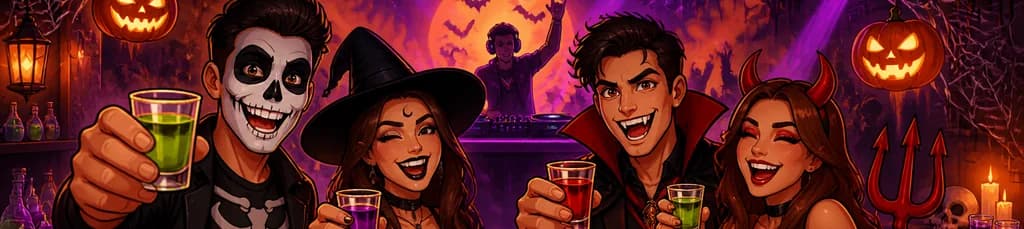 Fiesta de Halloween en Commo – Espit Chupitos Madrid Sol 🎃
