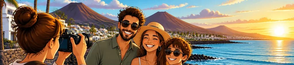 Sesión fotográfica profesional en Puerto del Carmen, Lanzarote