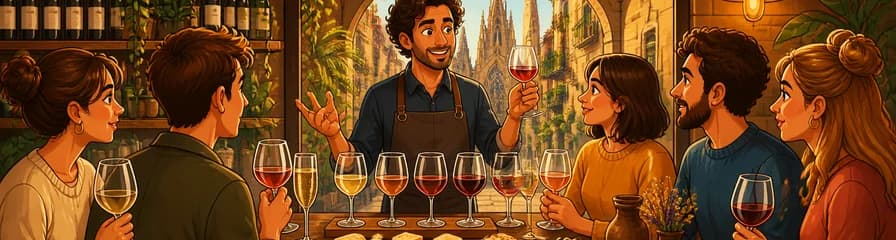 Experiencia de Cata de Vinos Naturales con Sommelier en El Born: Cuatro Vinos de Baja Intervención
