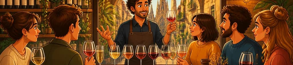 Experiencia de Cata de Vinos Naturales con Sommelier en El Born: Cuatro Vinos de Baja Intervención