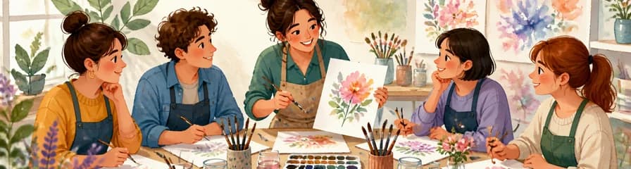 Curso práctico para pintar flores con acuarela