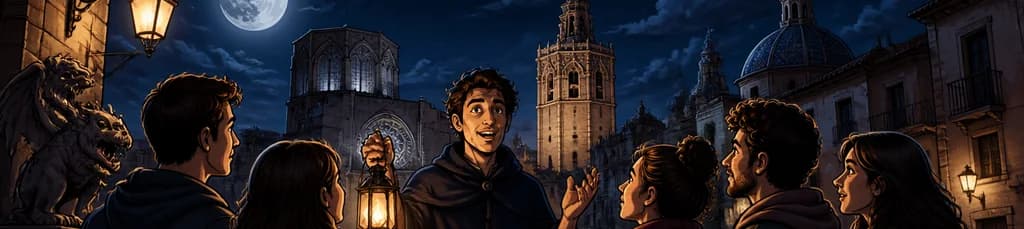 Recorrido privado nocturno: Mitos y leyendas bajo la luna valenciana