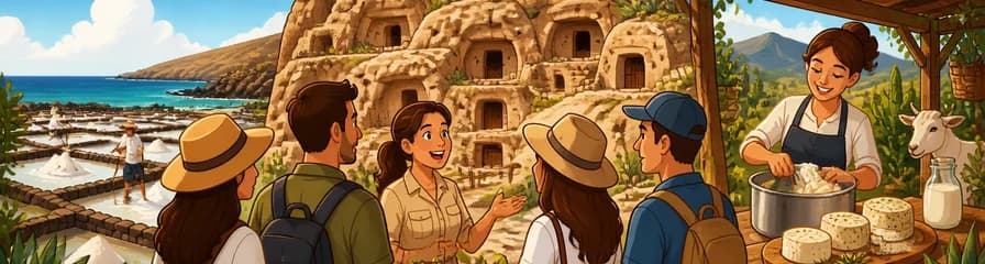 Recorrido Prémium por las Cuevas, el Queso y la Sal de Gran Canaria