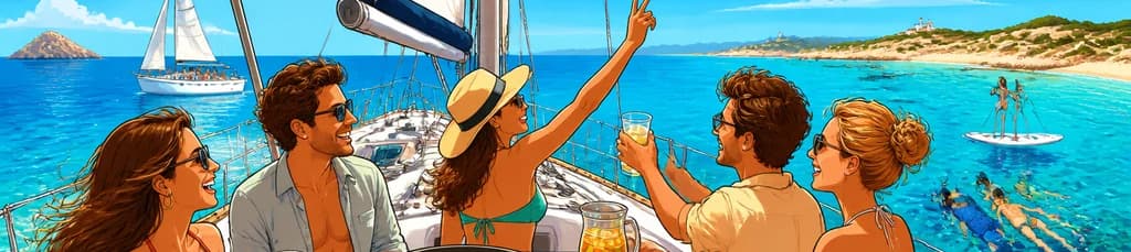 Aventura náutica desde Ibiza: día en Formentera a bordo de un velero para grupos reducidos