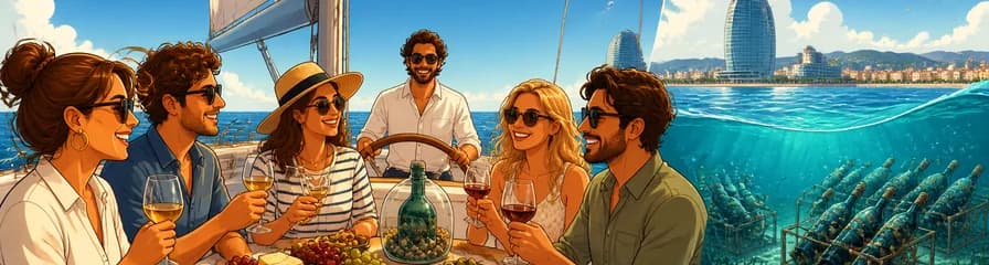 Travesía en velero y cata de vinos submarinos a bordo