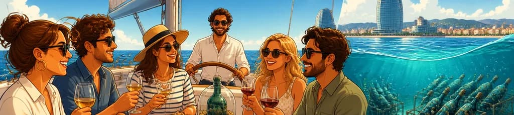 Travesía en velero y cata de vinos submarinos a bordo