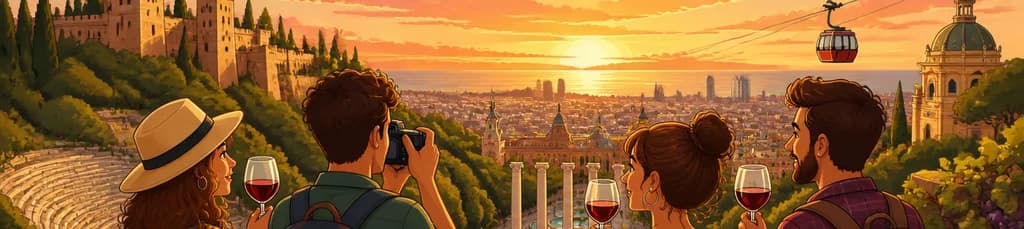 Recorrido Mágico por Montjuïc en Barcelona: Cata de Vinos y los Mejores Lugares para Fotografías