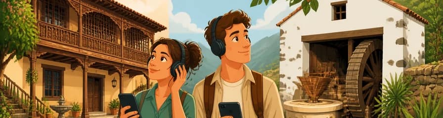 Audioguía para explorar La Casa de los Balcones y el Molino de Gofio del Hoyo