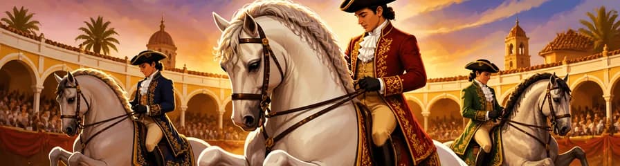 La danza ecuestre de los caballos andaluces