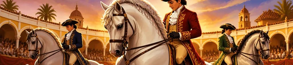 La danza ecuestre de los caballos andaluces