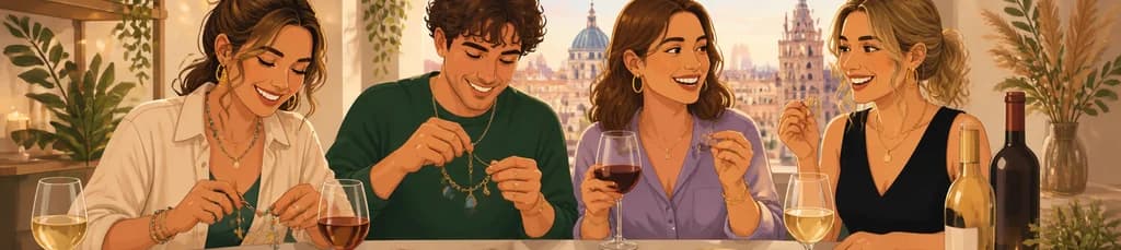 Taller de Creación de Joyas Artesanales con Degustación de Vino en Winers, Valencia