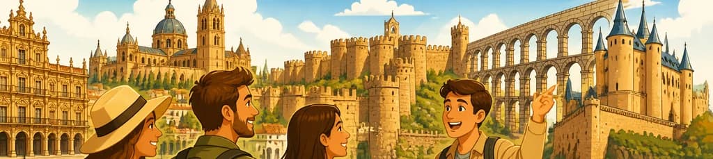 Excursión privada de un día completo: descubre Salamanca, Ávila y Segovia con salida desde Madrid