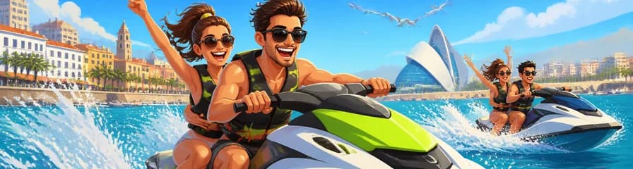 Emocionante aventura en moto acuática