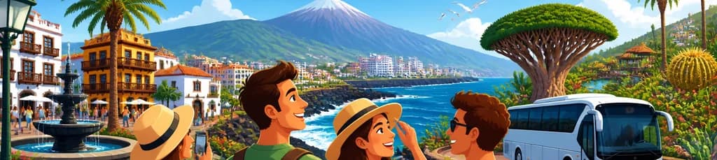 Exploración de Puerto de la Cruz con transporte incluido