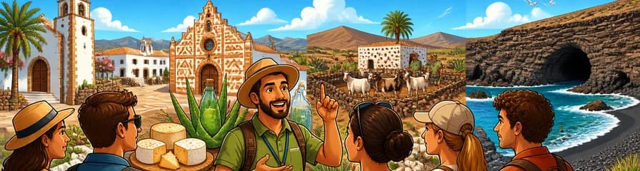 Recorrido por pueblos, cuevas y granjas de Fuerteventura con almuerzo, saliendo desde el norte