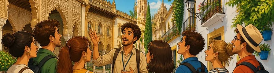 Tour exclusivo para un máximo de 9 personas por el Alcázar y el barrio de Santa Cruz
