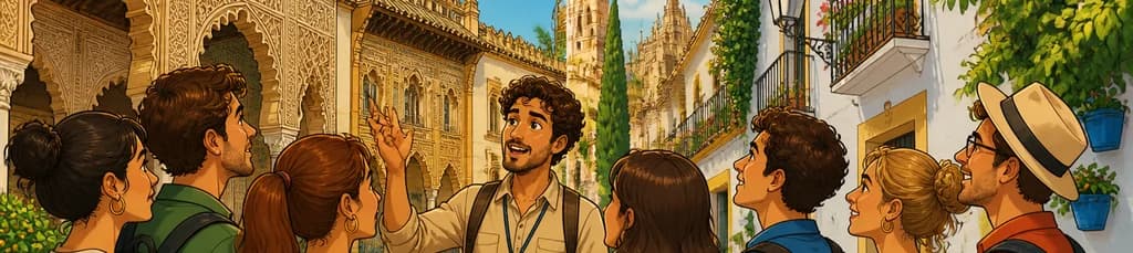 Tour exclusivo para un máximo de 9 personas por el Alcázar y el barrio de Santa Cruz