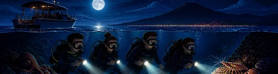 Una inmersión nocturna en Tenerife: descubre la serenidad de la oscuridad submarina