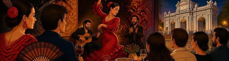 Disfruta del arte flamenco y la gastronomía andaluza junto a la Puerta de Alcalá
