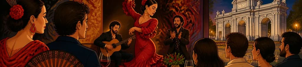 Disfruta del arte flamenco y la gastronomía andaluza junto a la Puerta de Alcalá