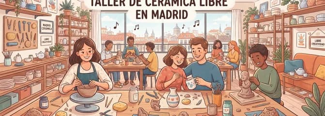 Taller de cerámica libre en Madrid: modela y decora tus piezas únicas