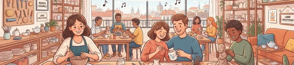 Taller de cerámica libre en Madrid: modela y decora tus piezas únicas
