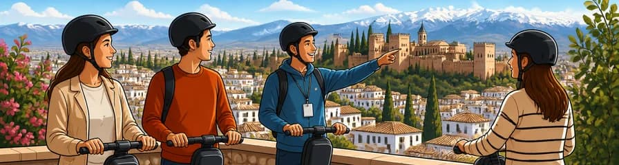 Exploración en Segway de los barrios granadinos del Albaicín y el Sacromonte