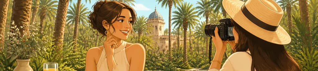 Sesión fotográfica y brunch en el Palmeral de Elche